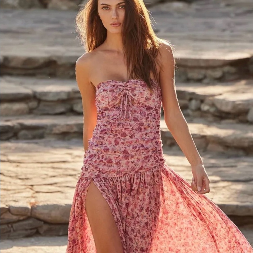 MISA Los Angeles, Monet Summer Dress in Summer Ditsy